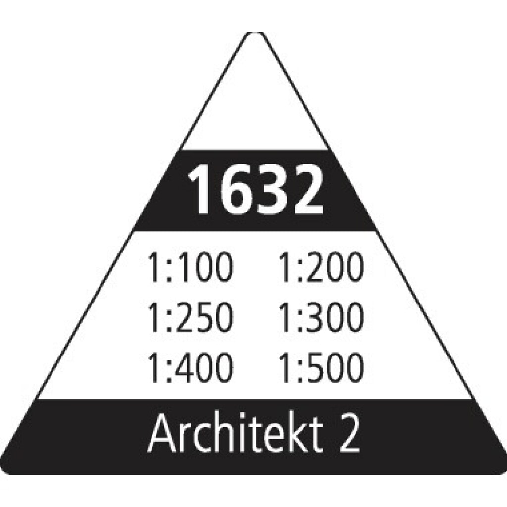 M+R Dreikantmaßstab Architekt 16320010 30cm Produktabbildung Nr. 3: M+R Dreikantmaßstab Architekt 16320010 30cm