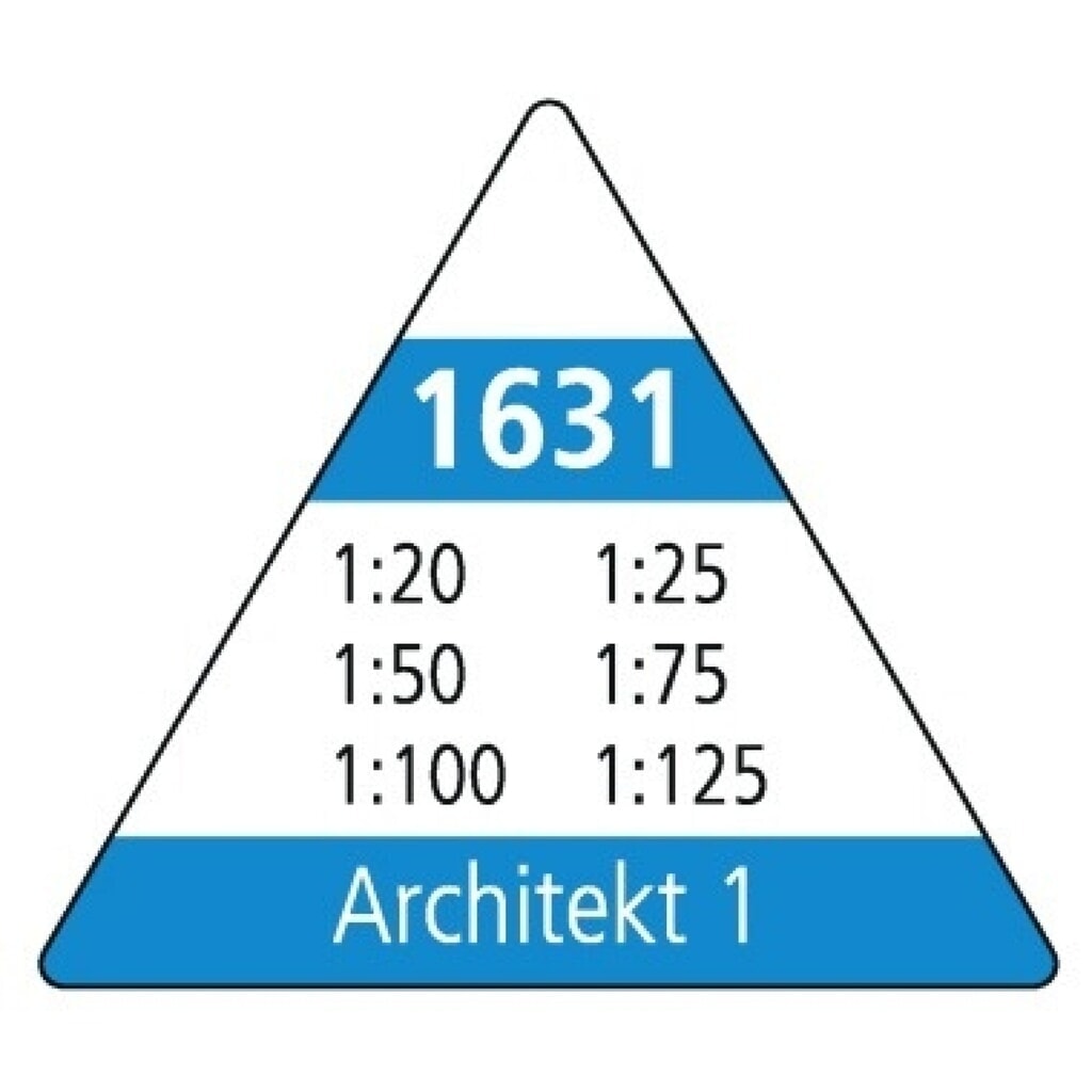 M+R Dreikantmaßstab Architekt 1 16310010 30cm Produktabbildung Nr. 3: M+R Dreikantmaßstab Architekt 1 16310010 30cm