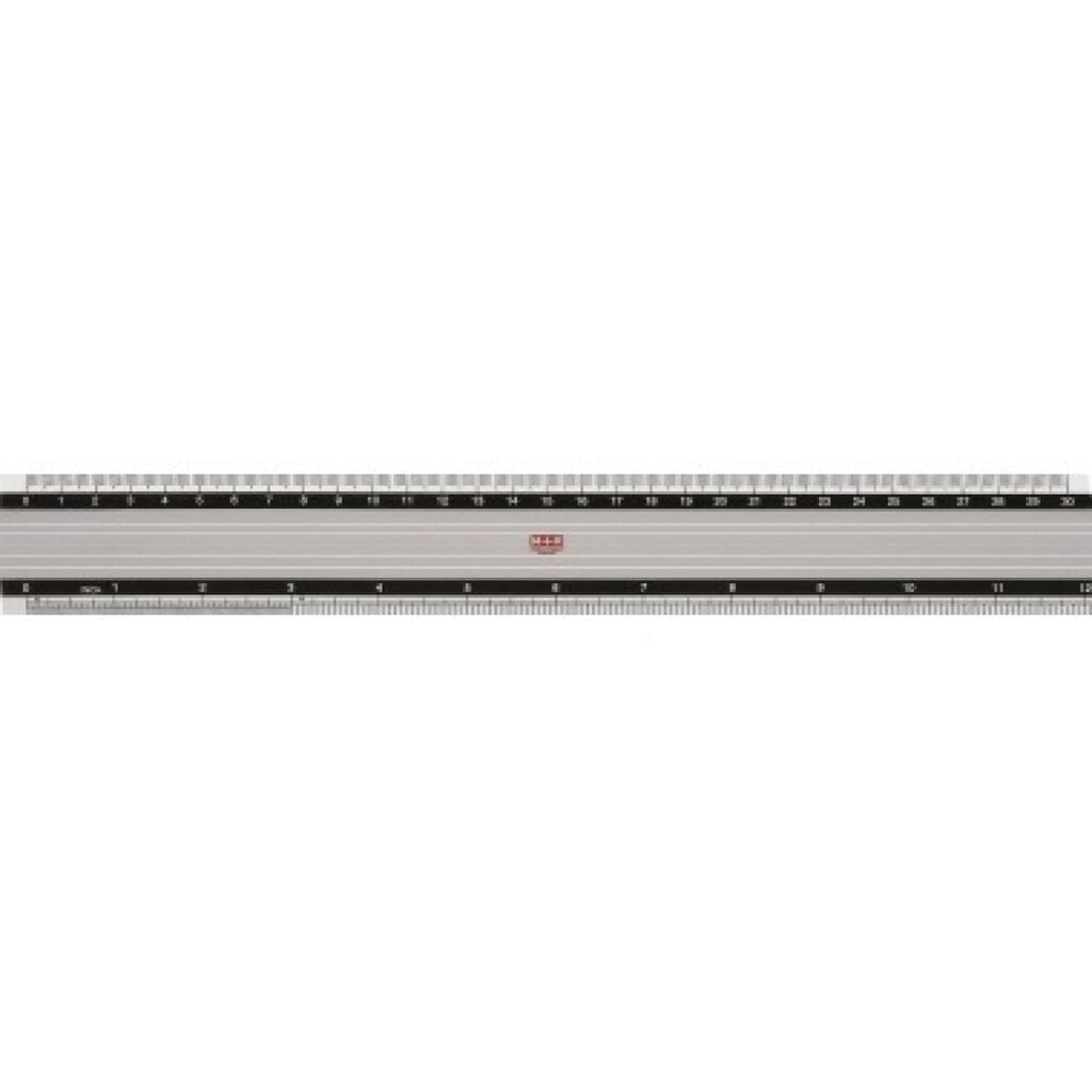 Produktabbildung: M+R Lineal 18300000 30cm Aluminium