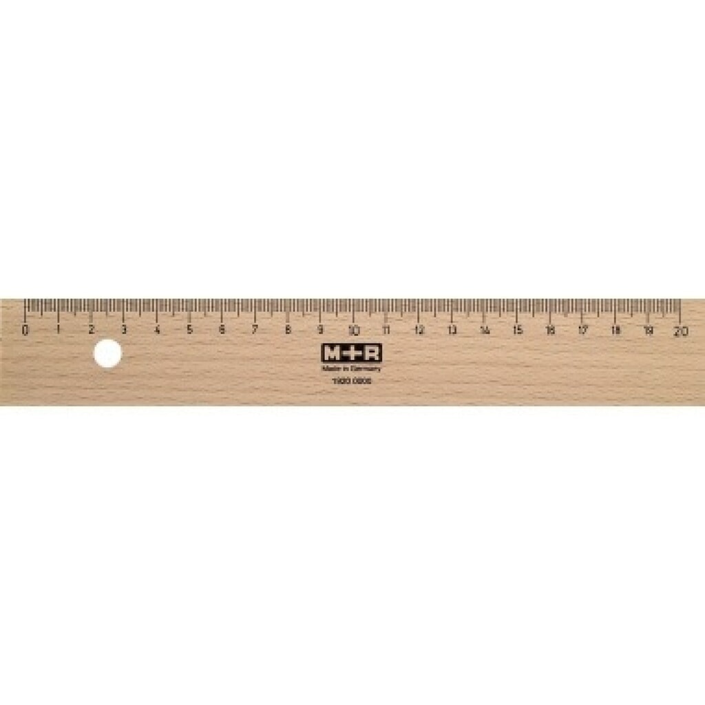 M+R Lineal 719200000 20cm Buchenholz naturbelassen Produktabbildung: M+R Lineal 719200000 20cm Buchenholz naturbelassen
