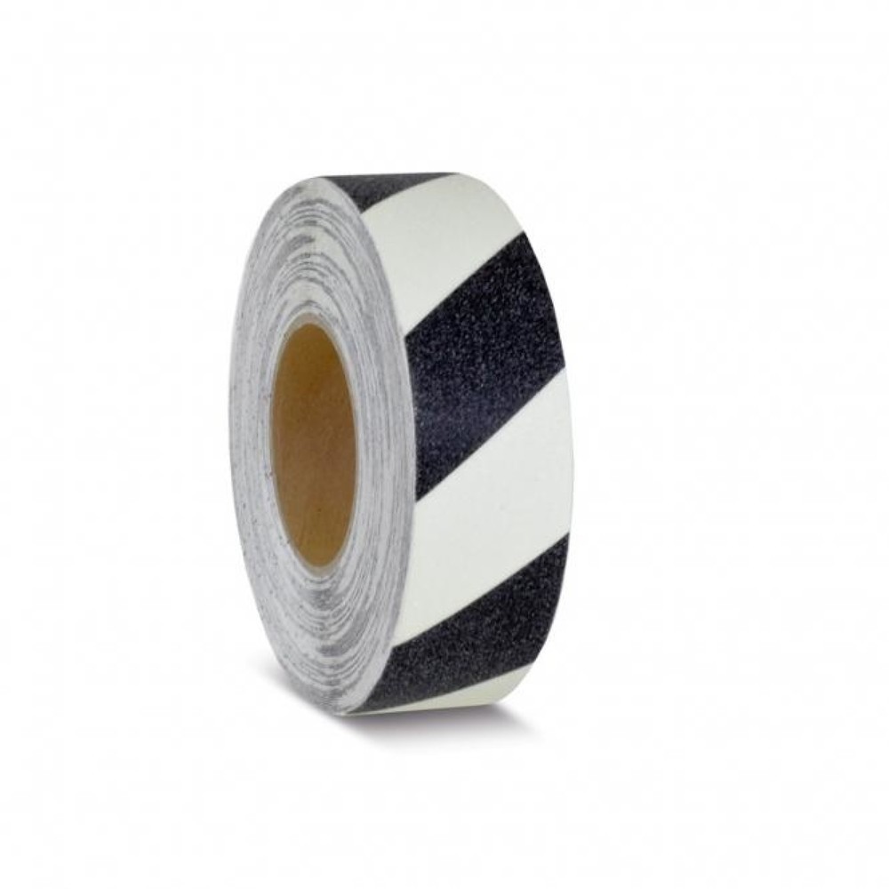 Product afbeelding: m2-antisliplaag™ fluorescerend-zwart, rol, lxb 18,3 m x 50 mm