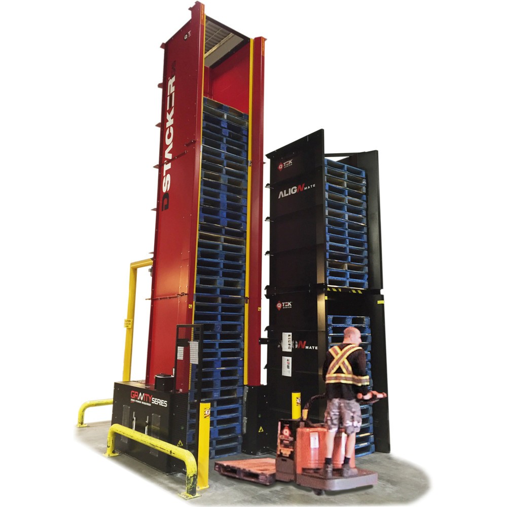 N° de l'image du produit 2 : Magasin à palettes DStacker, pour 50 europalettes de 1 200 x 800 mm