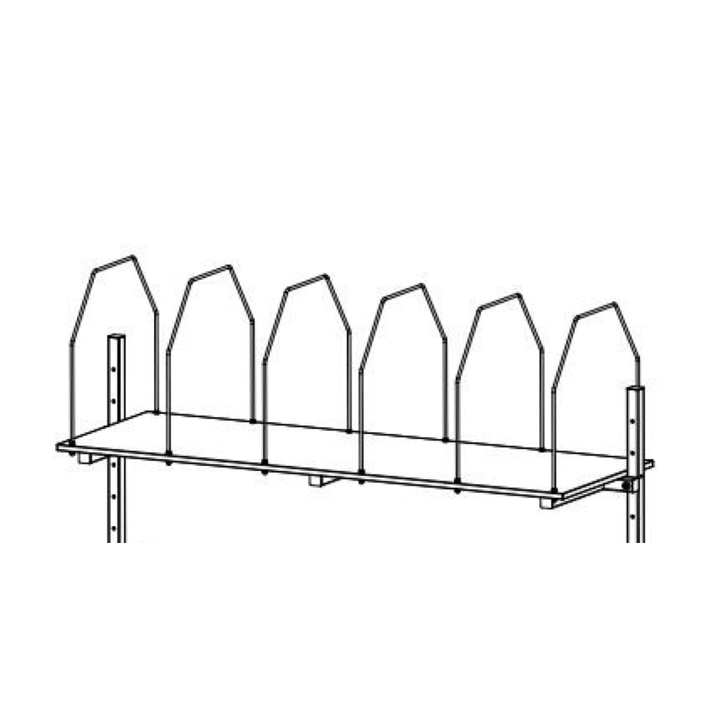 N° de l'image du produit 3 : Porte-cartons pour table d’emballage individuelle Multiplex, hauteur d’arceau de 550 mm, larg. x prof. 1 770 x 600 mm