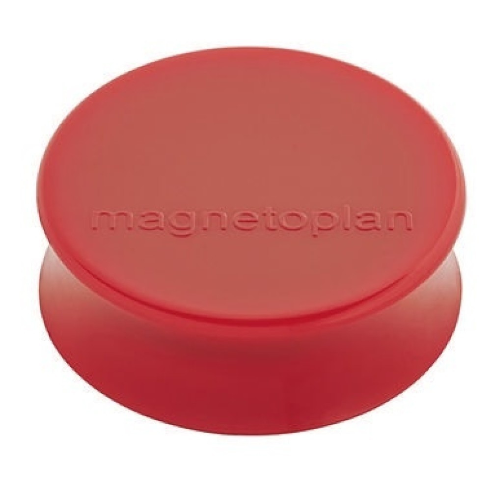Produktabbildung: magnetoplan® Magnet Ergo Large 1665006 34mm rot 10 St./Pack.