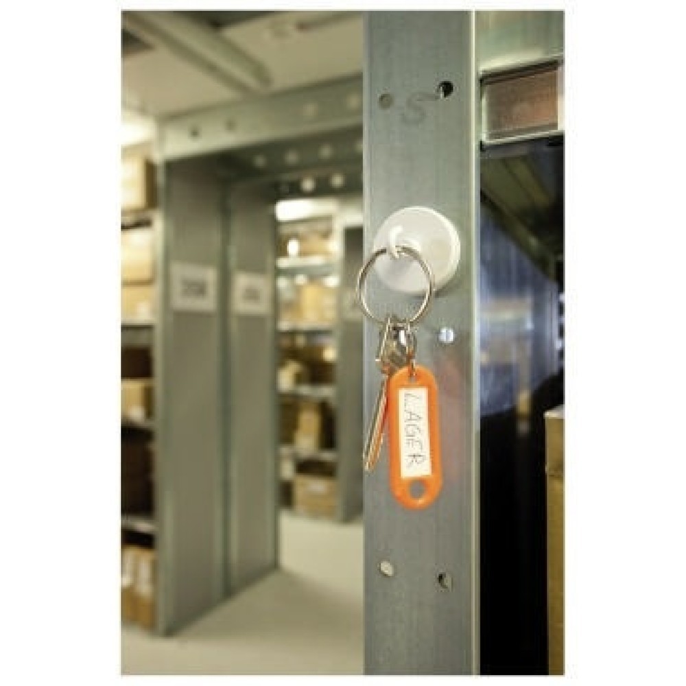 Produktabbildung Nr. 3: magnetoplan® Hakenmagnet 52647 47mm rund weiß