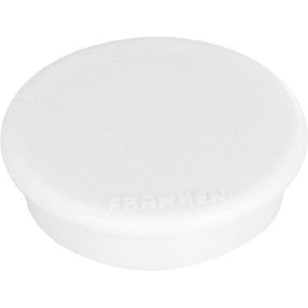 Produktabbildung: FRANKEN Magnet HM20 09 rund 24mm weiß 10 St./Pack.