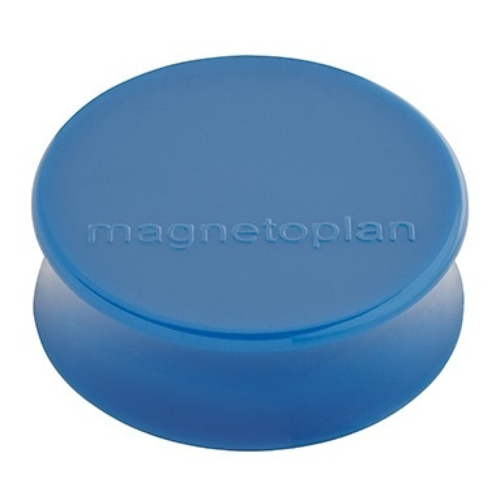Produktabbildung: magnetoplan® Magnet Ergo Large 1665014 34mm d.blau 10 St./Pack.