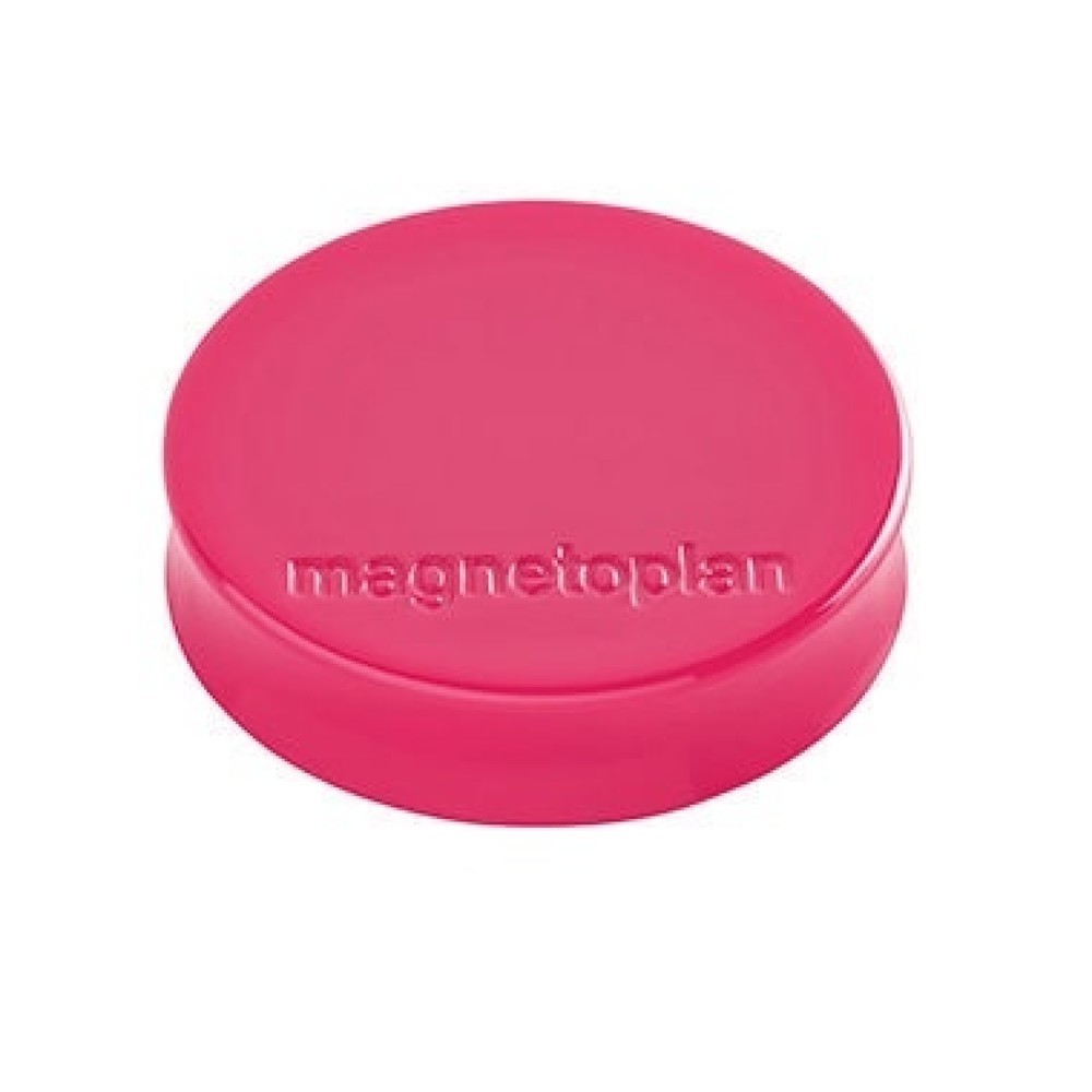 Produktabbildung Nr. 1: magnetoplan® Magnet Ergo Medium 1664018 30mm pink 10 St./Pack.