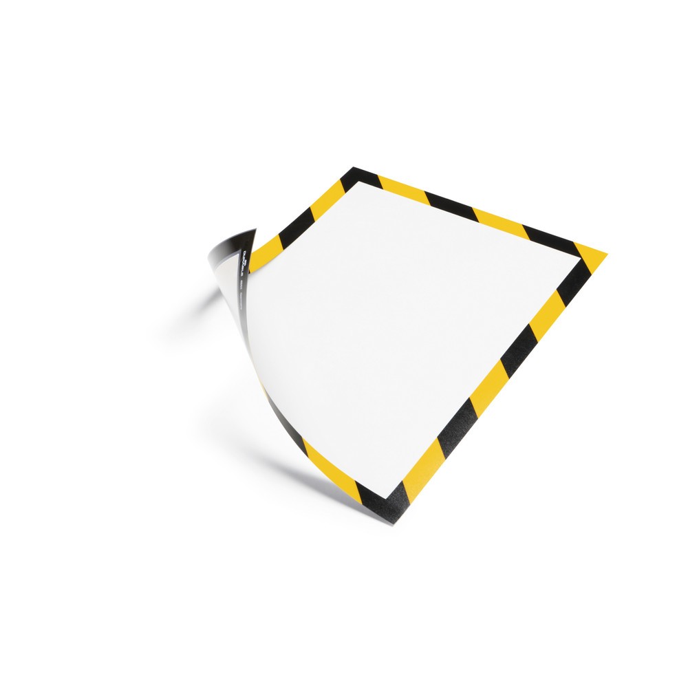 Číslo obrázka výrobku 1: Magnetický rám DURABLE DURAFRAME® Security, DIN A4, žltý/čierny