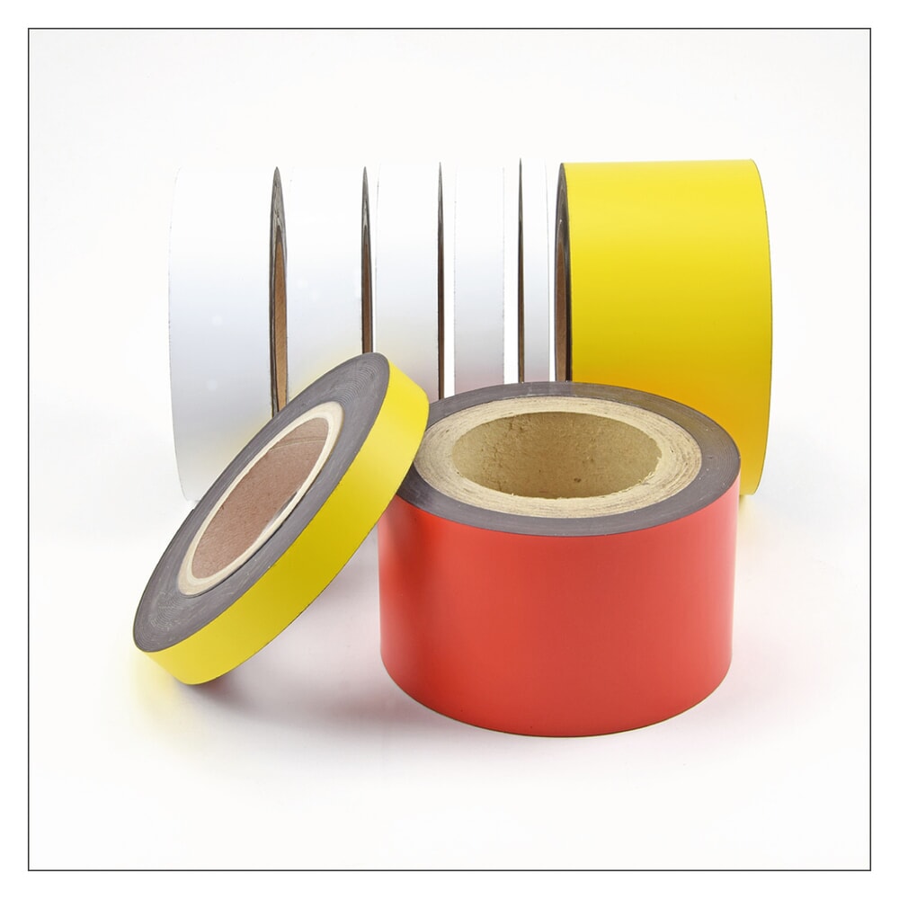 Produktabbildung Nr. 2: Magnetisches Beschriftungsband, Rolle, Höhe 30 mm, gelb