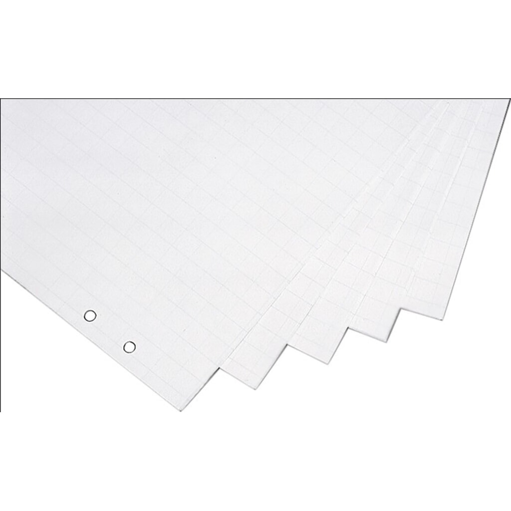 magnetoplan® Flipchartblock, kariert/blanko, B650xH930mm, 5 x 20 Blatt Produktabbildung: magnetoplan® Flipchartblock, kariert/blanko, B650xH930mm, 5 x 20 Blatt