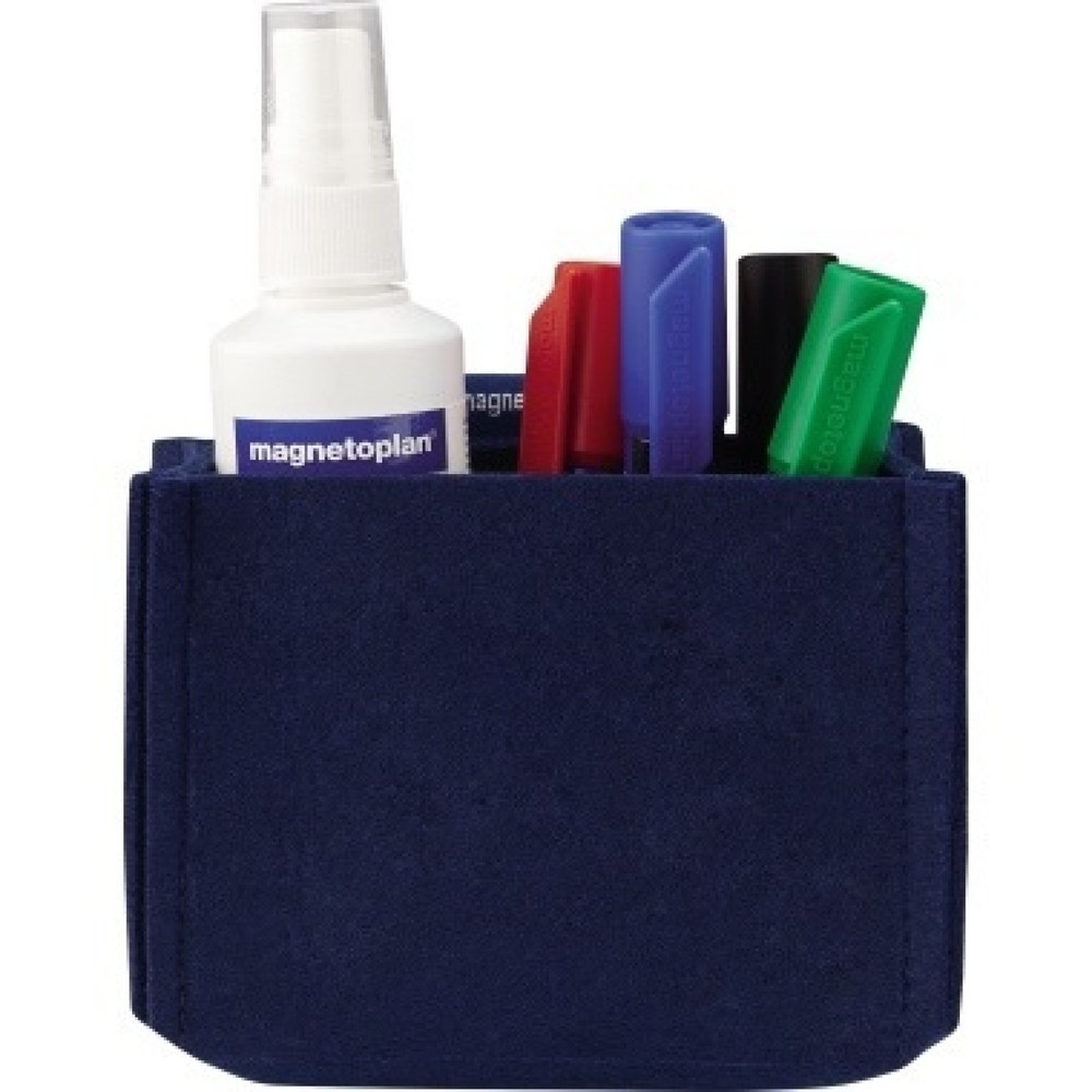 magnetoplan® Stiftehalter magnetoTray big 1227714 blau Produktabbildung: magnetoplan® Stiftehalter magnetoTray big 1227714 blau