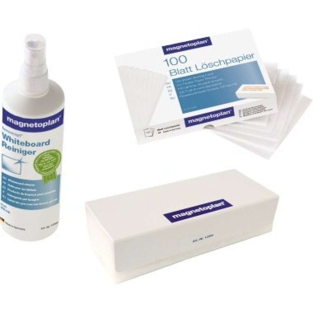 Produktabbildung: magnetoplan® Reinigungsset 12299M für weiße Tafeln