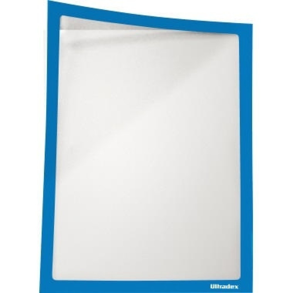 Produktabbildung: Ultradex Infotasche 889007 DIN A4 magnetisch blau 5 St./Pack