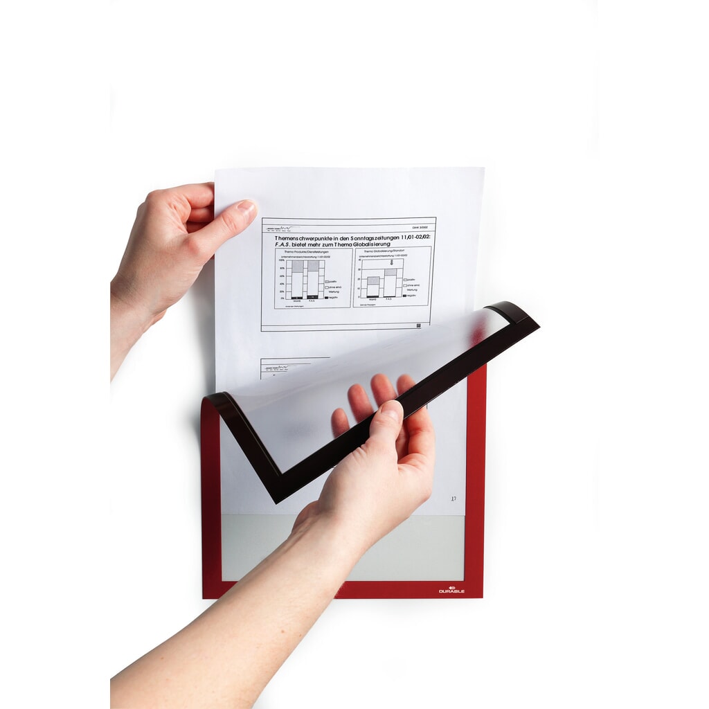 Produktabbildung Nr. 2: Magnetrahmen DURABLE DURAFRAME®, DIN A4, rot