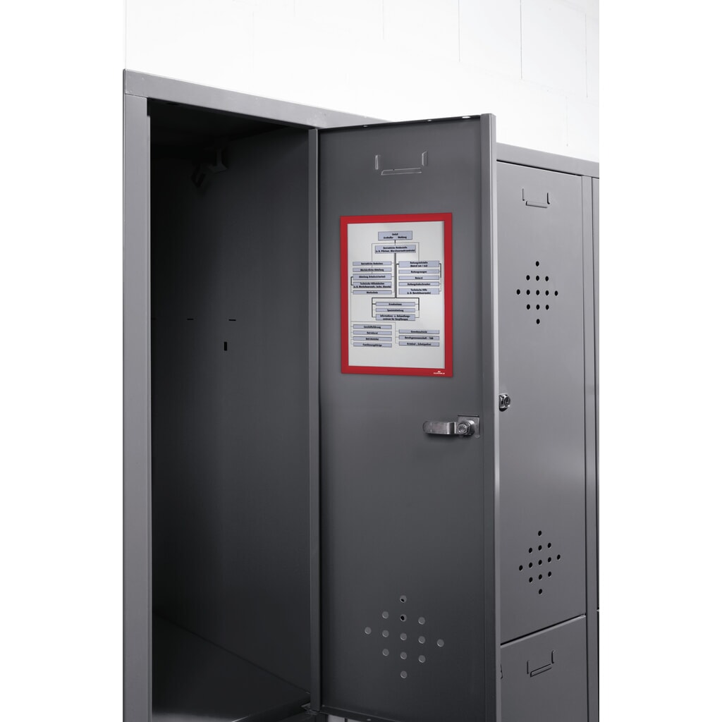 Magnetrahmen DURABLE DURAFRAME®, DIN A4, rot Produktabbildung Nr. 3: Magnetrahmen DURABLE DURAFRAME®, DIN A4, rot