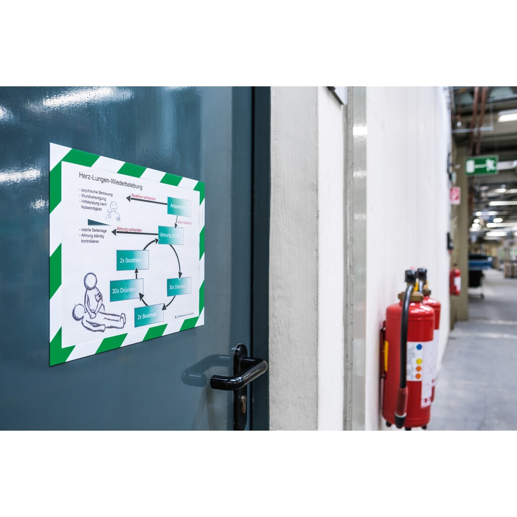 Produktabbildung Nr. 7: Magnetrahmen DURABLE DURAFRAME® Security, DIN A4, grün/weiß