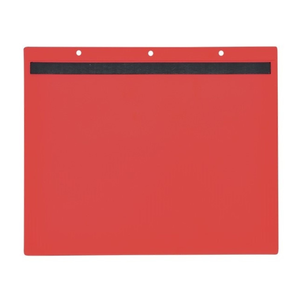 Produktabbildung Nr. 2: Magnettaschen, DIN A4 quer, Einschub seitlich, 50 Stk/VE, rot
