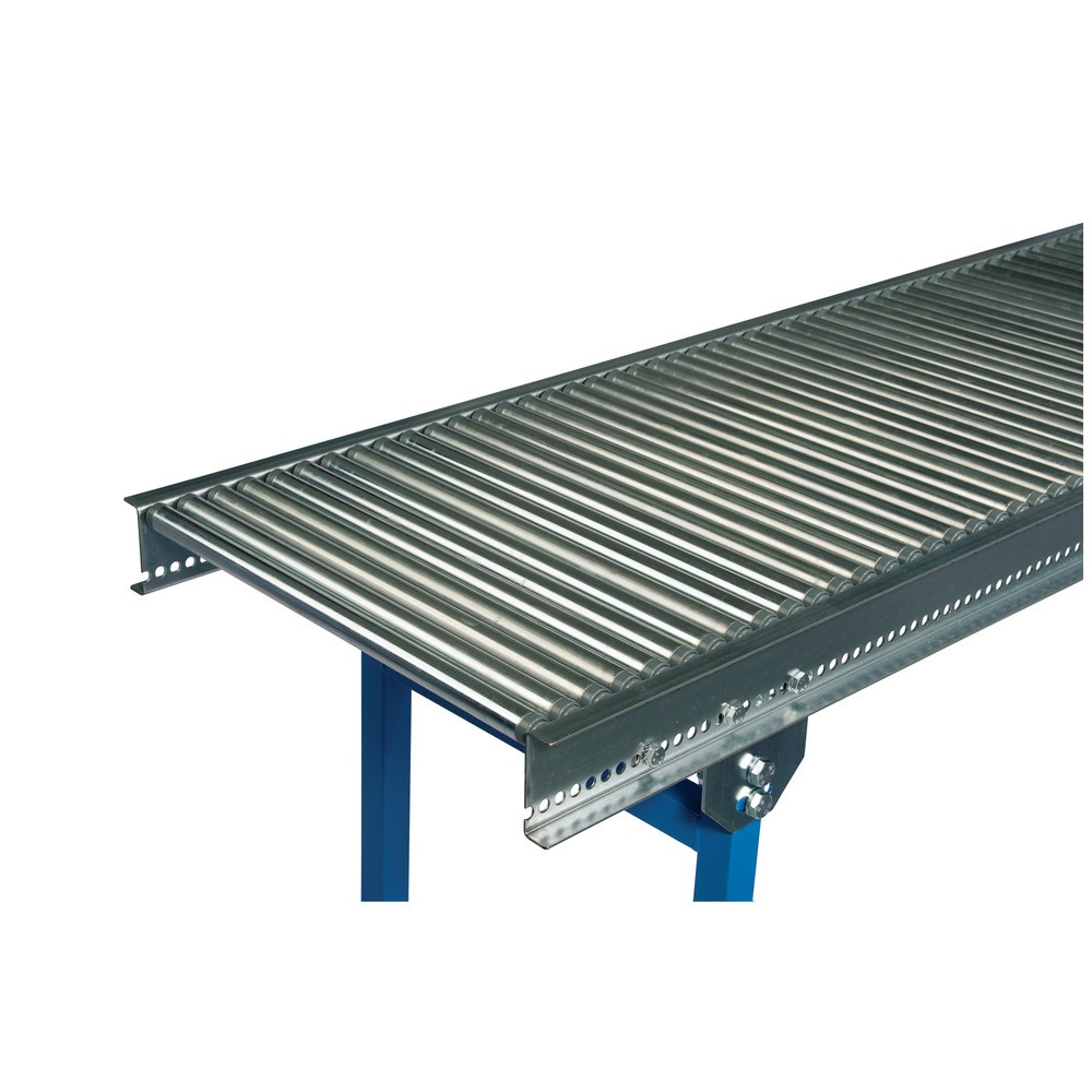 Zdjęcie produktu: BLUME mały przenośnik rolkowy, rolki z rurek stalowych Ø 20 mm, oś sprężynowa, dł. x szer. 1000 x 300 mm