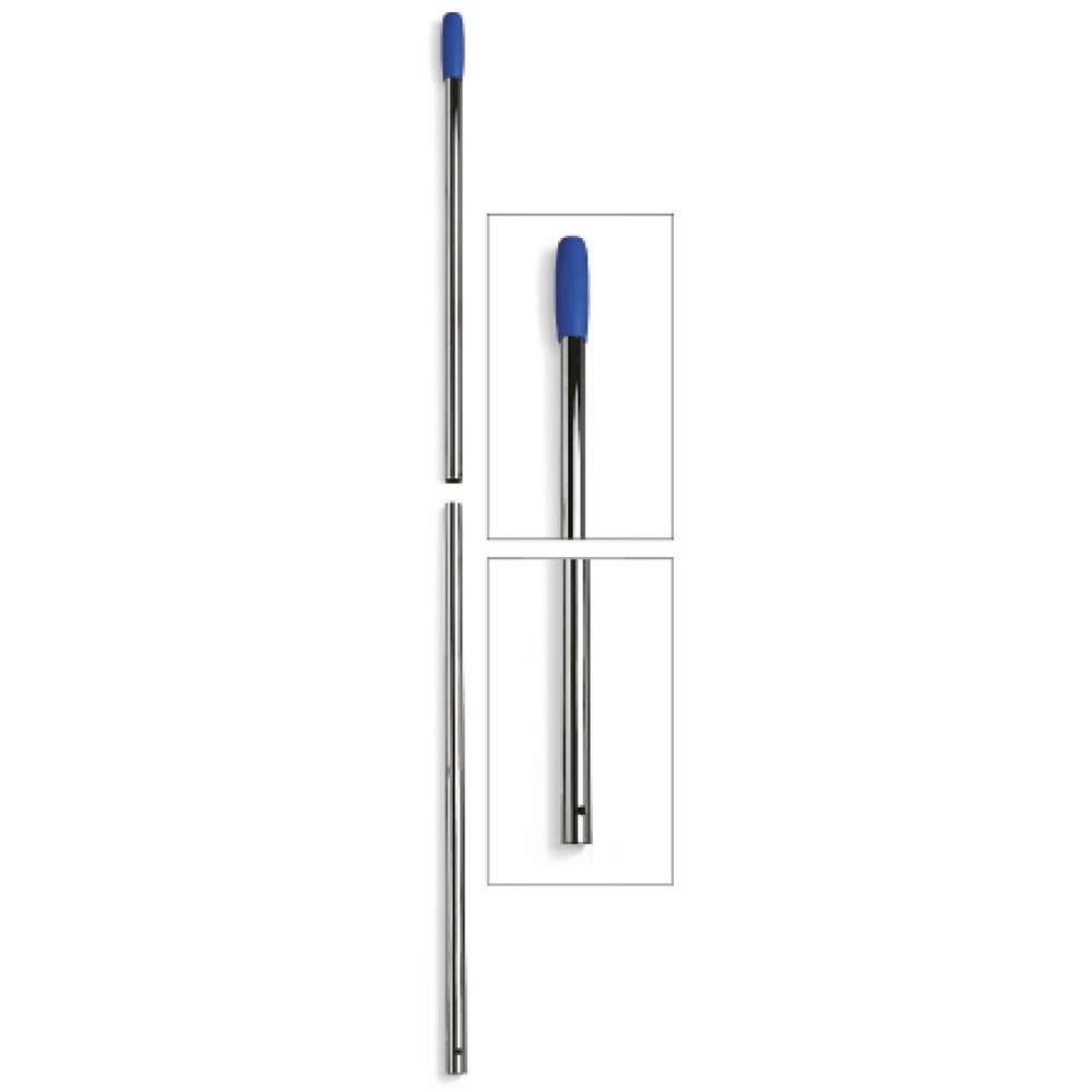 N° de l'image du produit 2 : Poignée chromée avec trou, 2 pièces, Ø 22 mm, longueur 1 400 mm