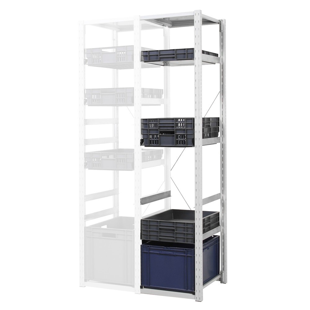 Produktabbildung Nr. 2: ManOrga Behälterregal für Euroboxen, AF, HxBxT 2.000 x 307 x 400 mm