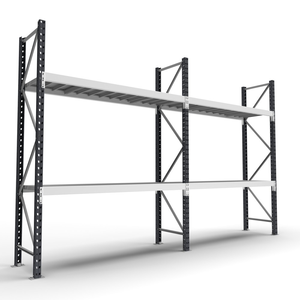 Número de imagen del producto 5: Estantería ancha ManOrga, con balda de paneles de acero, módulo adicional, carga por estante 710 kg, 2.000 x 2.250 x 600 mm (alto x ancho x fondo)