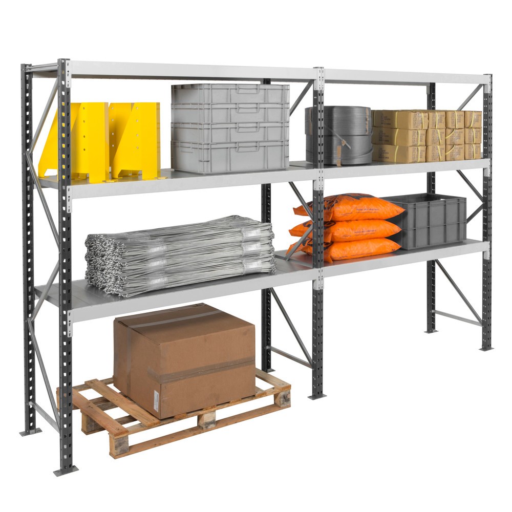Número de imagen del producto 7: Estantería ancha ManOrga, con balda de paneles de acero, módulo adicional, carga por estante 710 kg, 2.500 x 2.250 x 600 mm (alto x ancho x fondo)
