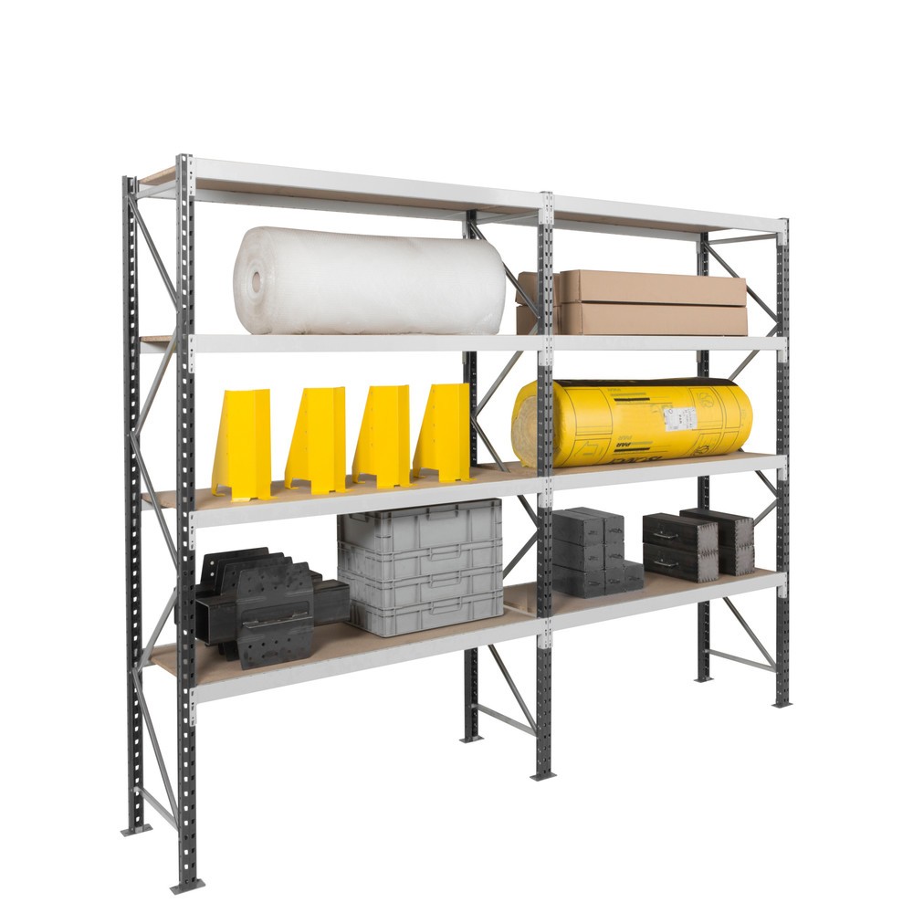 Número de imagen del producto 6: Estantería ancha ManOrga, con balda de paneles de acero, módulo adicional, carga por estante 710 kg, 3.000 x 2.250 x 600 mm (alto x ancho x fondo)