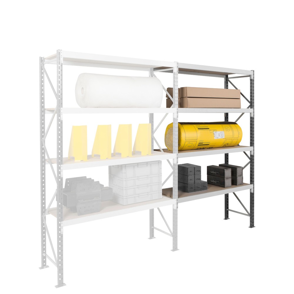 Número de imagen del producto 9: Estantería ancha ManOrga, con balda de paneles de acero, módulo inicial, carga por estante 710 kg, 3.000 x 2.250 x 600 mm (alto x ancho x fondo)