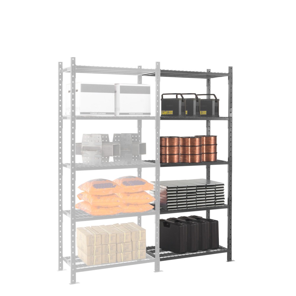 Produktabbildung Nr. 9: ManOrga Fachbodenregal, AF, mit Gitterböden, FL 460 kg, HxBxT 2.000 x 1.260 x 800 mm
