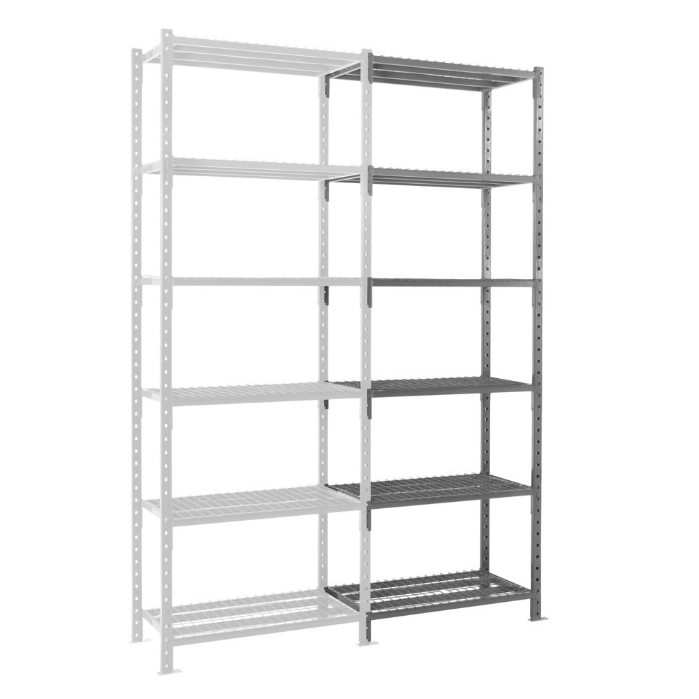 Produktabbildung: ManOrga Fachbodenregal, AF, mit Gitterböden, FL 460 kg, HxBxT 3.000 x 1.260 x 500 mm