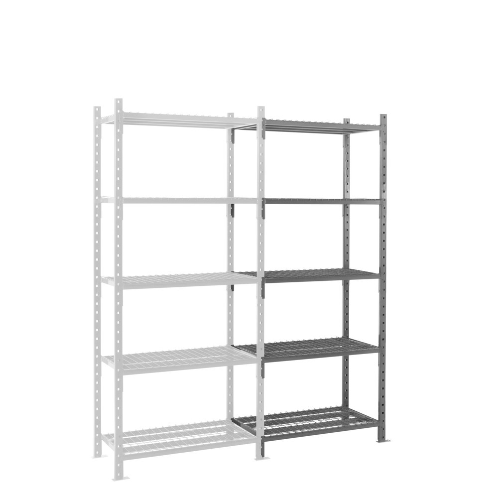 Produktabbildung Nr. 1: ManOrga Fachbodenregal, AF, mit Gitterböden, FL 500 kg, HxBxT 2.500 x 1.010 x 500 mm