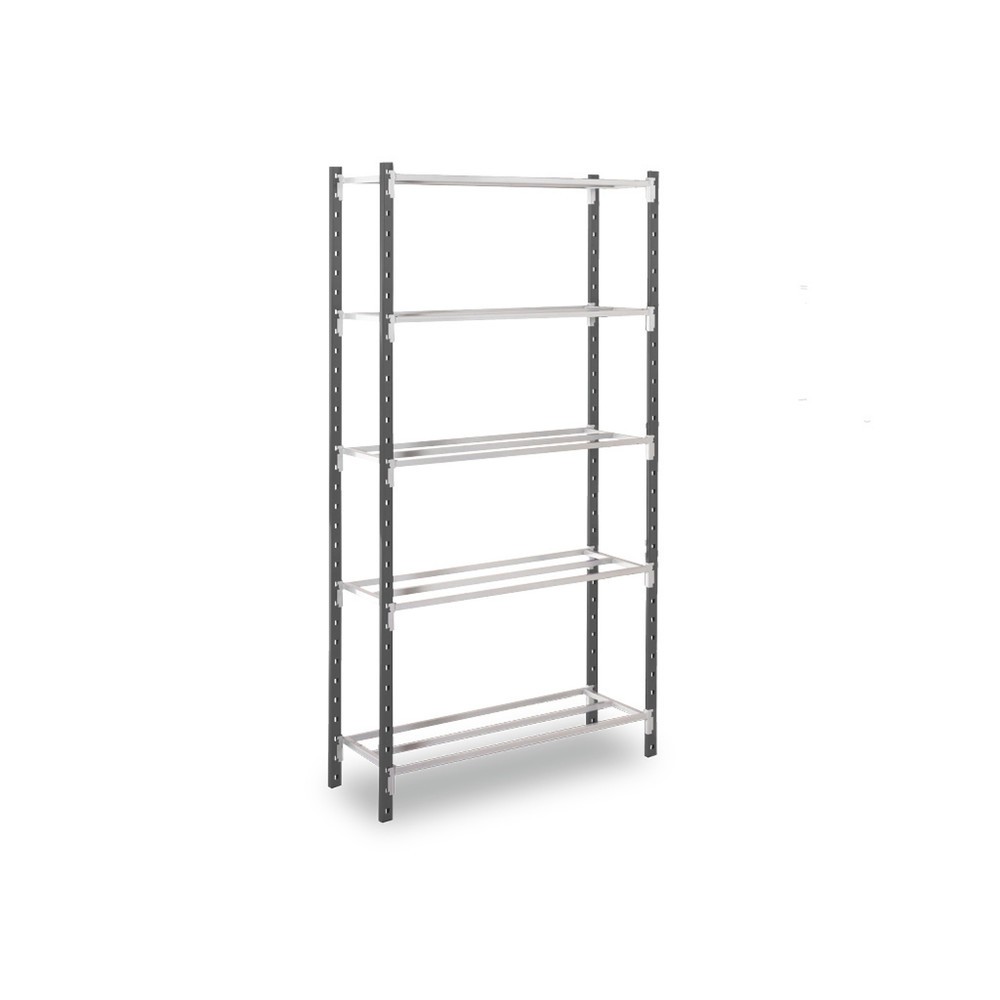 Produktabbildung: ManOrga Fachbodenregal, GF, graphitgrau/lichtgrau, FL 115 kg, HxBxT 2.000 x 1.250 x 400 mm
