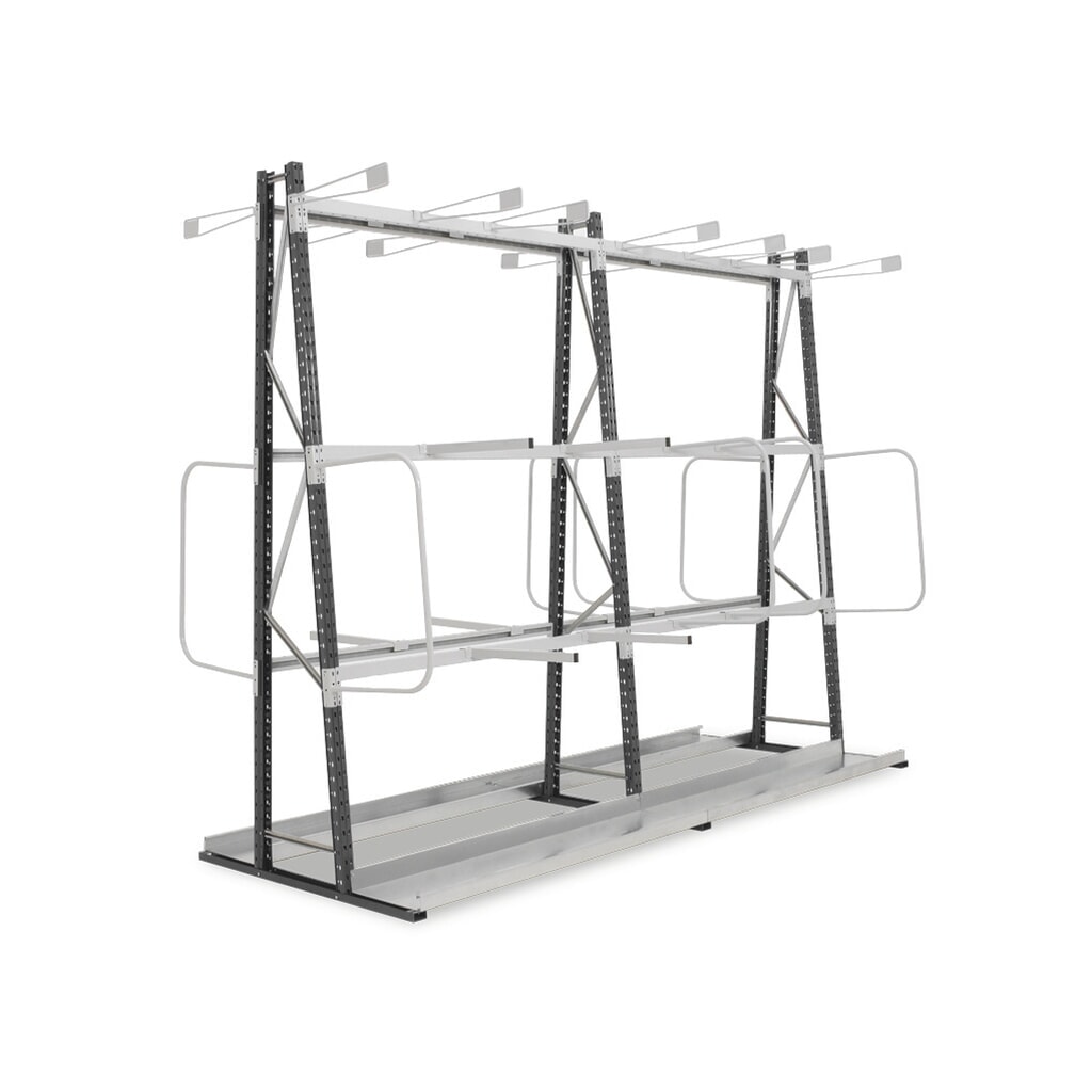 Produktabbildung Nr. 5: ManOrga Vertikalregal, doppelseitig, GF, HxBxT 2.500 x 1.500 x 680 mm