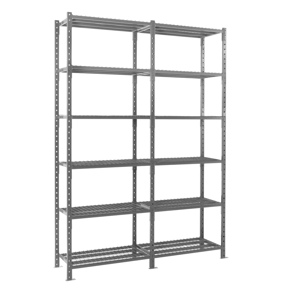 Productafbeelding nr. 2: ManOrga Legbordrek, AF, met roosterlegborden, vaklast 500 kg, H x B x D 3.000 x 1.010 x 500 mm