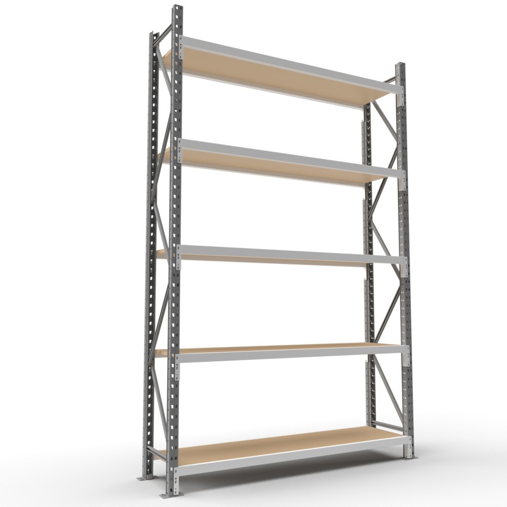 Obrázek produktu: ManOrga Široký regál s dřevotřískovými deskami, základní pole, VxŠxH 3000 x 2700 x 800 mm