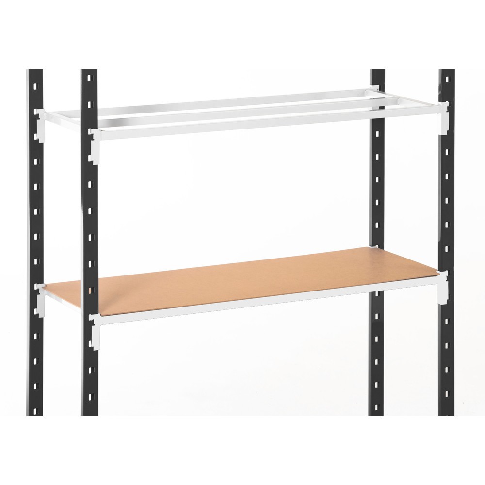 Illustration du produit: ManOrga Tablette pour rayonnage à tablettes, gris graphite/gris clair, FL 71 kg, l x P 1 500 x 300 mm