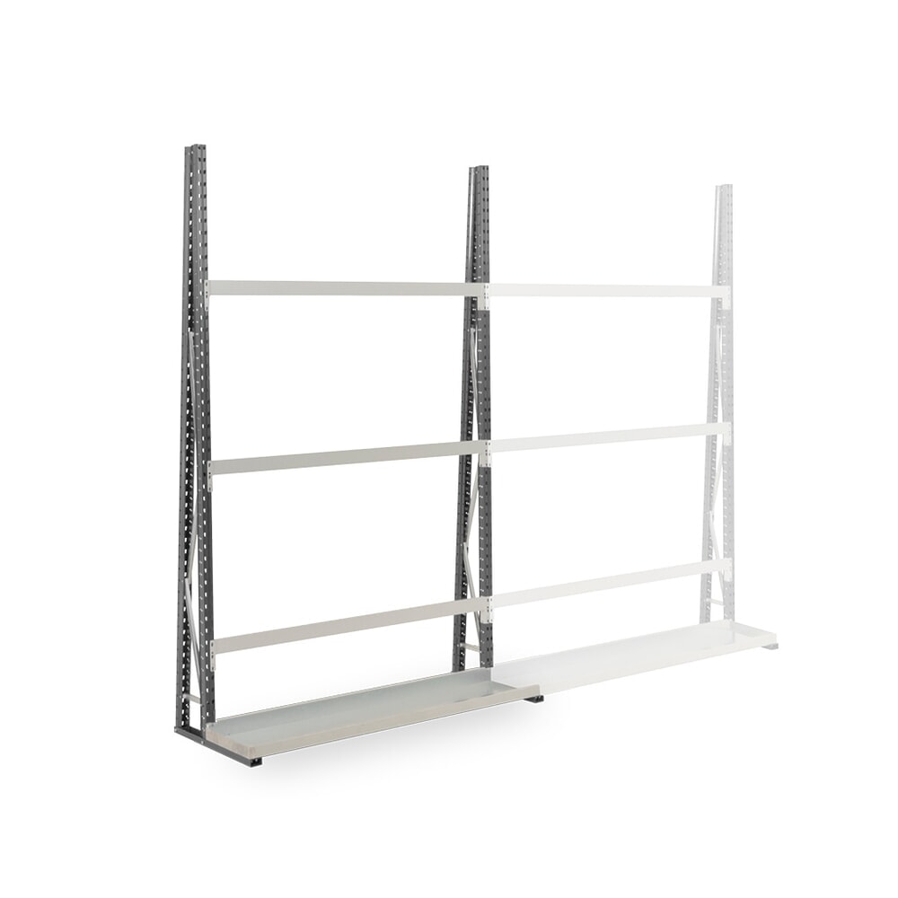 Obrázok výrobku: ManOrga Vertikálny regál, obojstranný, nadstavbové pole, v × š × h 2 500 × 1 500 × 680 mm