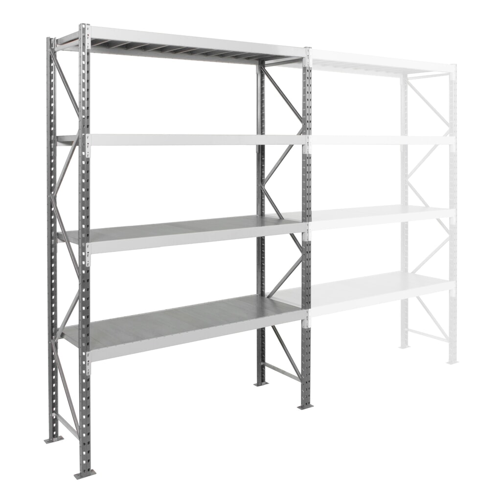 Produktabbildung Nr. 8: ManOrga Weitspannregal, mit Stahlpaneelen, GF, HxBxT 2.500 x 1.800 x 600 mm