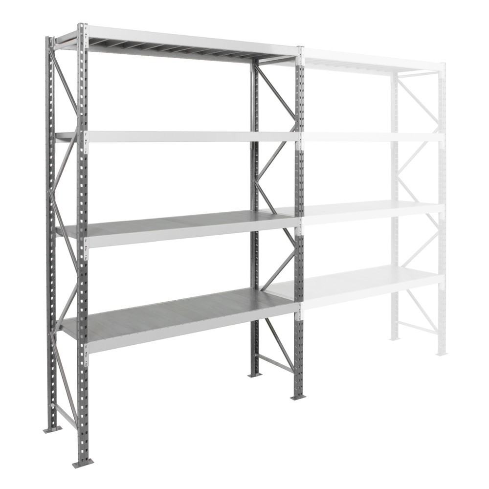 Produktabbildung Nr. 2: ManOrga Weitspannregal, mit Stahlpaneelen, GF, FL 880 kg, HxBxT 3.000 x 1.800 x 600 mm