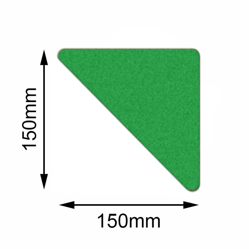 Immagine del prodotto: Marcatore da pavimento Mehlhose Safety triangolo, verde, 150 x 150 mm, 10 pz./SU