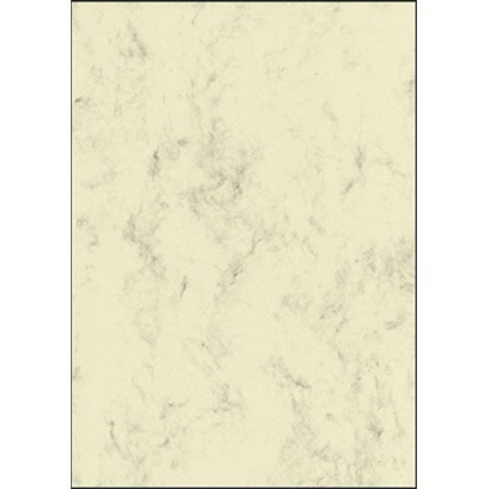 Produktabbildung: Sigel Marmorpapier DP397 DIN A4 200g beige 50 Bl./Pack.