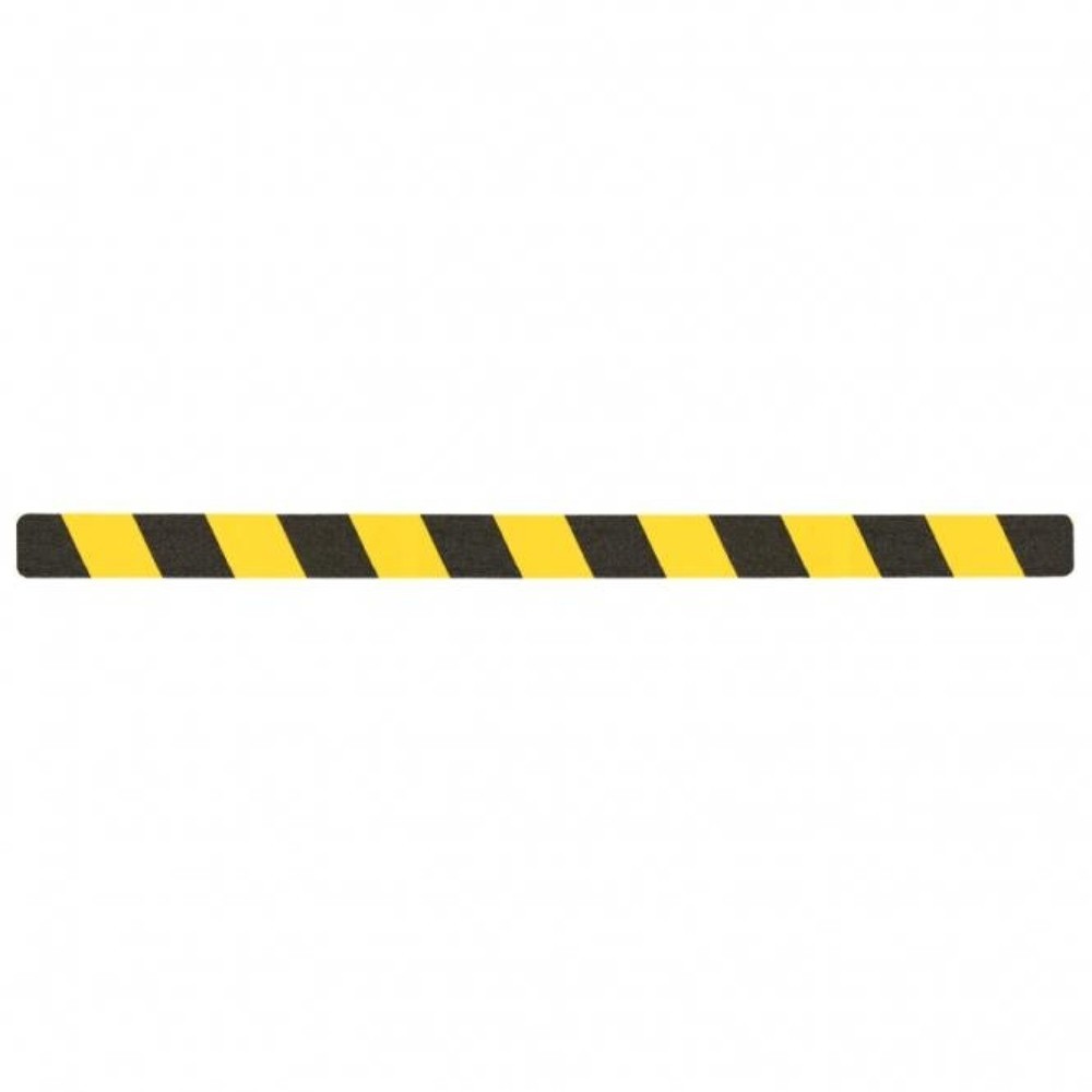 Illustration du produit: Revêtement antidérapant m2™, marquage de signalisation, 10 pièces, L x l 800 x 50 mm, noir-jaune