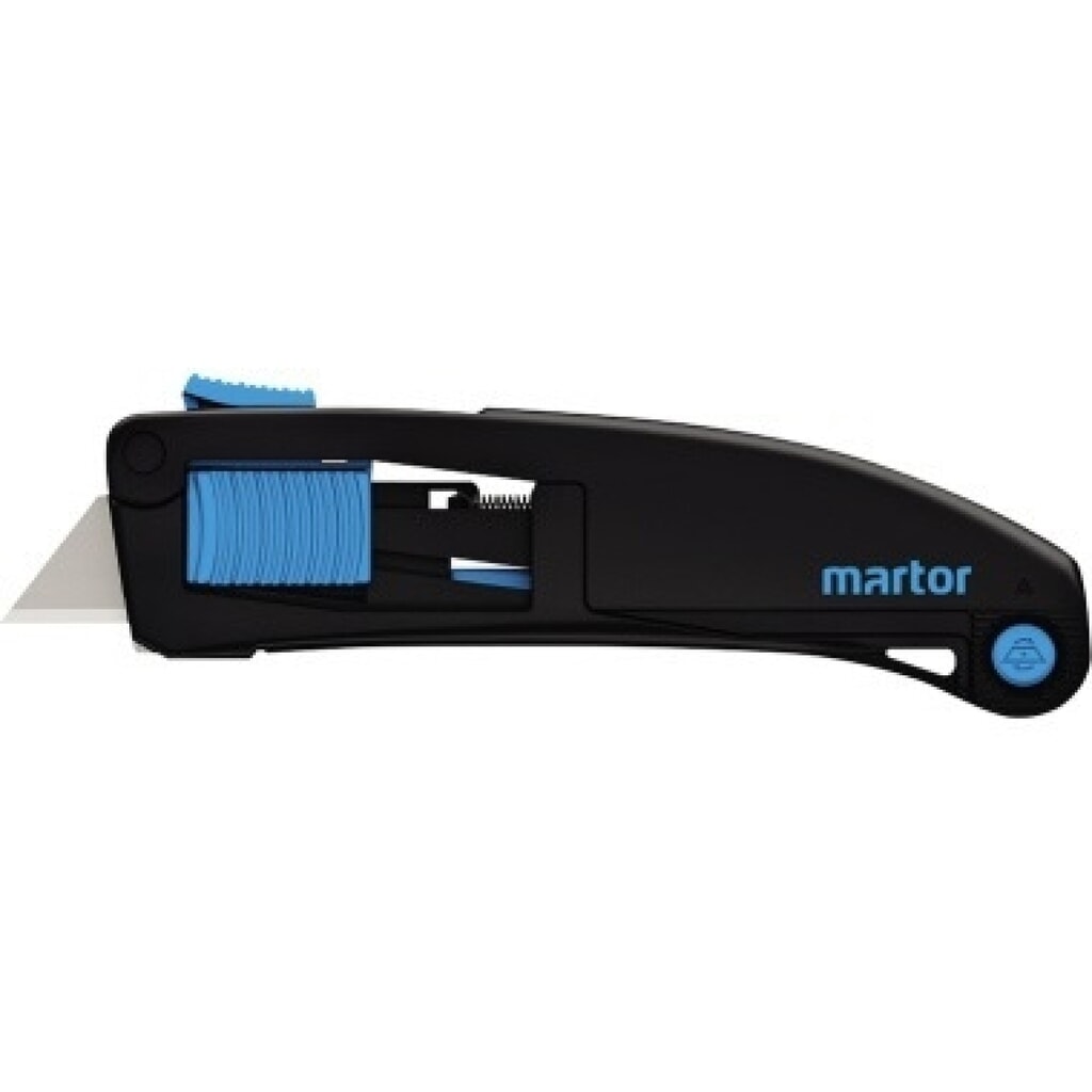 MARTOR® Sicherheitsmesser Secupro Maxisafe 1013991002 schwarz/blau Produktabbildung: MARTOR® Sicherheitsmesser Secupro Maxisafe 1013991002 schwarz/blau