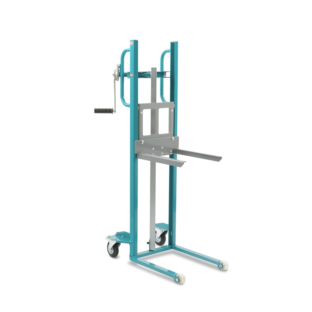Produktabbildung: Materialheber Ameise® mit Gabelaufnahme, TPE-Bereifung
