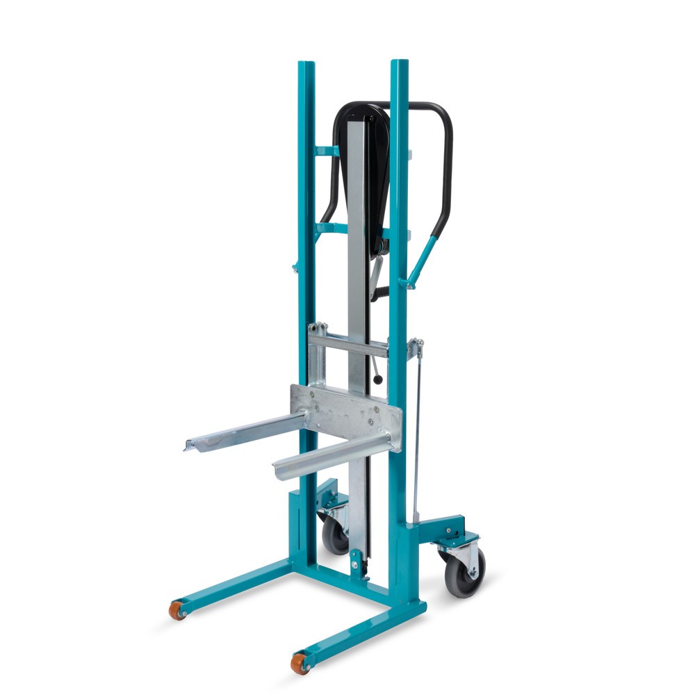 Produktabbildung: Materialheber Ameise® mit Gabelzinken, Tragkraft 250 kg, TPE-Bereifung