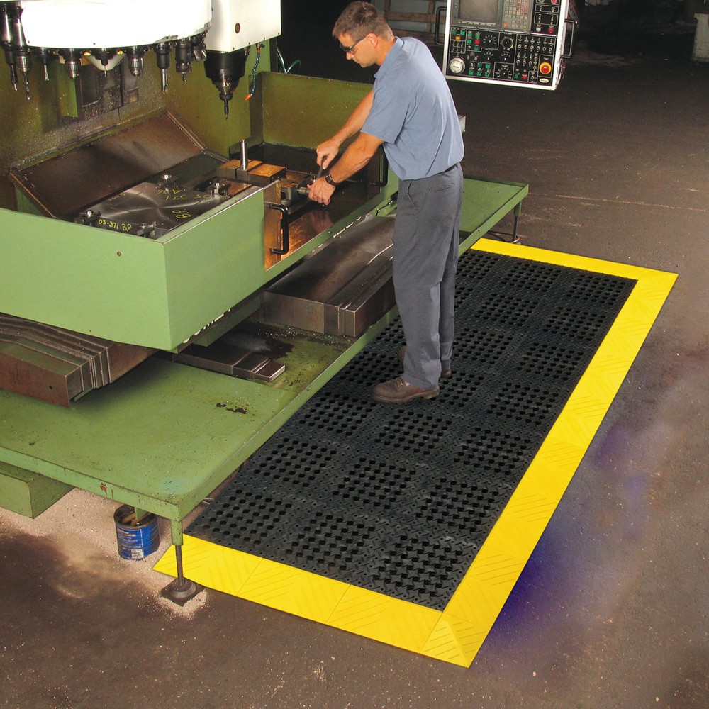 Immagine del prodotto n. 4: Mattonella per sistema a incastro piani calpestabili, PVC, forata, LxP 305 x 305 mm, nero
