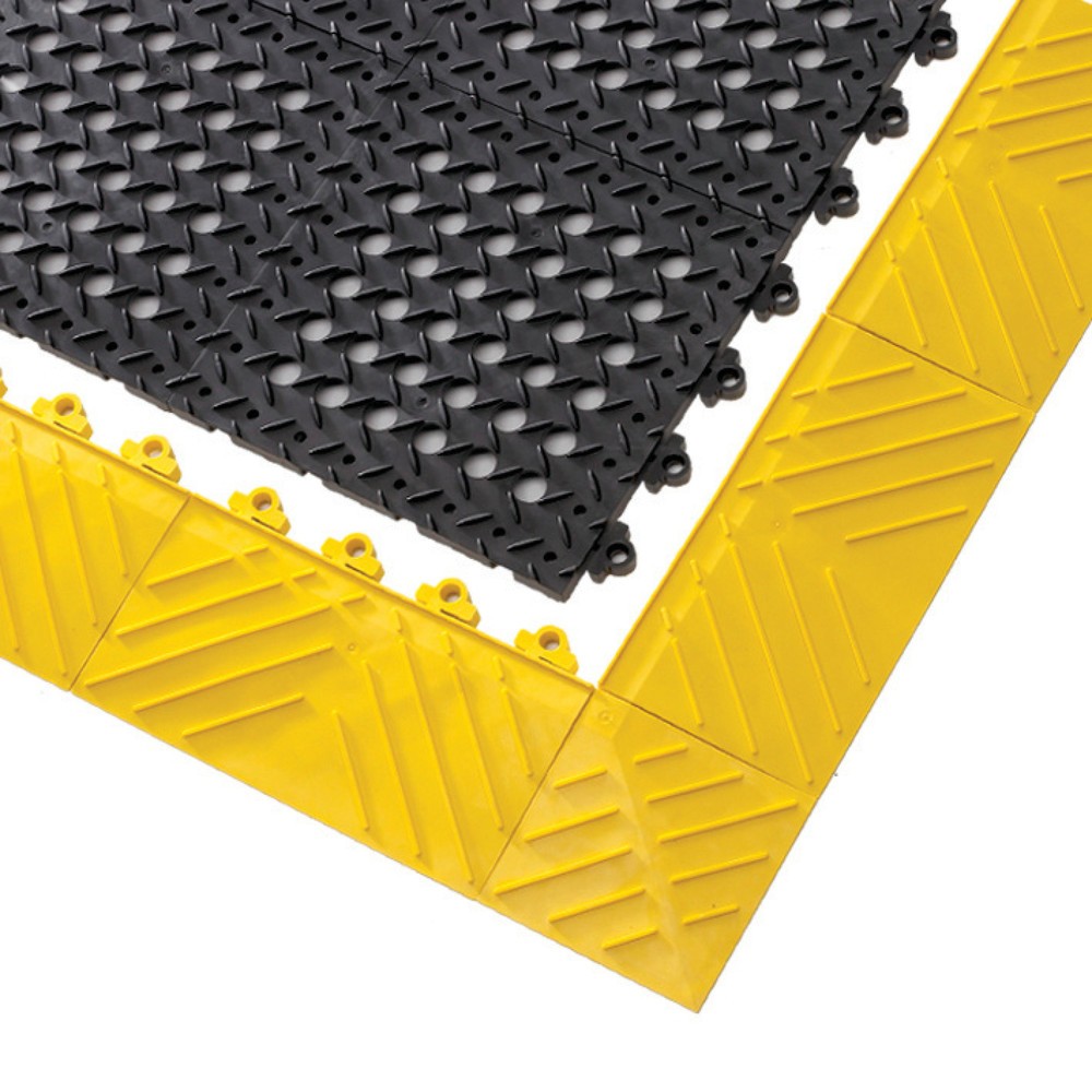 Immagine del prodotto n. 5: Mattonella per sistema a incastro piani calpestabili, PVC, forata, LxP 305 x 305 mm, nero