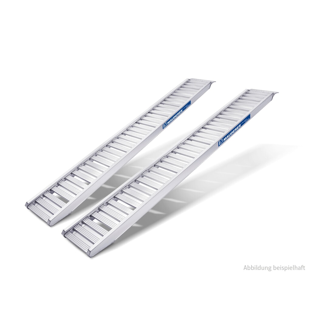 MAUDERER® Verladeschienenn Allround B mit Rand, für mittelschwere Ladegüter, Tragkraft/Paar 2.600 Kg, LxB 1.960 x 290 mm Produktabbildung: MAUDERER® Verladeschienenn Allround B mit Rand, für mittelschwere Ladegüter, Tragkraft/Paar 2.600 Kg, LxB 1.960 x 290 mm