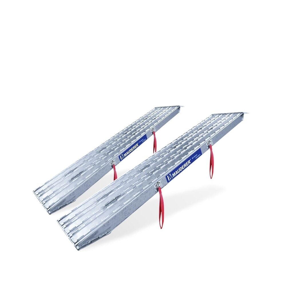 Produktabbildung: MAUDERER® Schwerlast-Verladeschienen XOS, für schwere und große Ladegüter, Tragkraft/Paar 17.000 Kg, LxB 2.000 x 400 mm